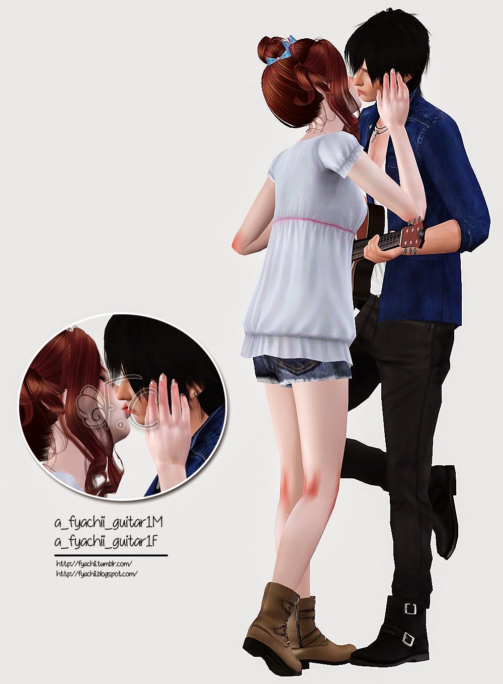 sims 3 couples kiss pose